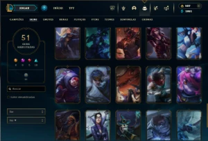 Ferro 2 com 135 Champs e 51 Skins - League of Legends LOL