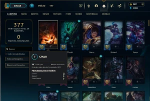 Ferro 2 com 135 Champs e 51 Skins - League of Legends LOL