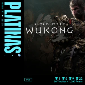 PS5 | Black Myth Wukong | Platina 100% legítima.