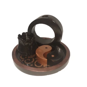 Conjunto Incensario Yin Yang 4 Peças - Artesanato e Personalizados