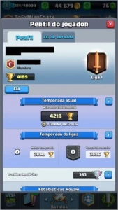 Conta Clash Royale