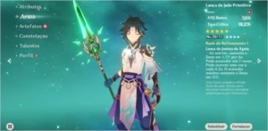 Xiao + Lança AR 48 - Genshin Impact