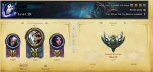 CONTA LOL PRATA IV 52 CHAMPS COM RUNAS AD E AP - League of Legends