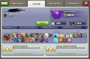 Clash of Clans cv10 bem upado