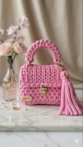 Mini Bag Lolla Infantil Rosa - Artesanato e Personalizados