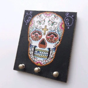Porta Chave Caveira Mexicana #4 - Artesanato e Personalizados