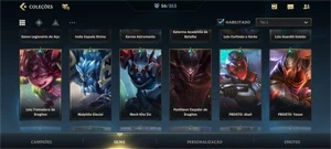 WILD RIFT MESTRE 56 SKINS; 6 LENDÁRIAS; LENDA ARAM - League of Legends: Wild Rift LOL WR