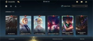 WILD RIFT MESTRE 56 SKINS; 6 LENDÁRIAS; LENDA ARAM - League of Legends: Wild Rift LOL WR