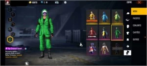 conta free fire gemada lv 74, pet e skins raras