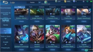 CONTA MOBILE LEGENDS LENDÁRIO