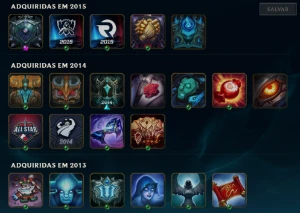 Conta League of Legends Full Acesso - 133 Champs e 70 Skins LOL