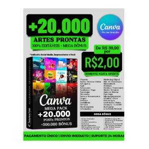 Pack Com +De 20Mil Post Pronto Canva- Entrega De Imediato!! - Serviços Digitais