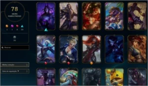 CONTA TODOS OS BONECOS (G4 S11) (P2 S12) (0 partidas) - League of Legends LOL
