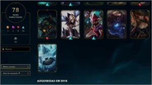 CONTA TODOS OS BONECOS (G4 S11) (P2 S12) (0 partidas) - League of Legends LOL