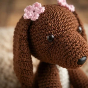 Cachorro Marrom Numquiditu em Amigurumi - Artesanato e Personalizados
