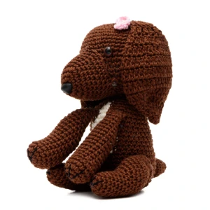Cachorro Marrom Numquiditu em Amigurumi - Artesanato e Personalizados