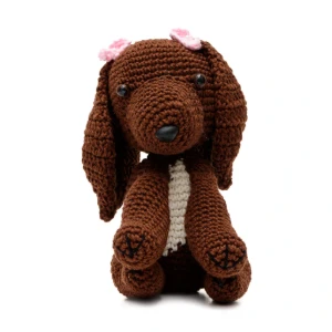 Cachorro Marrom Numquiditu em Amigurumi - Artesanato e Personalizados