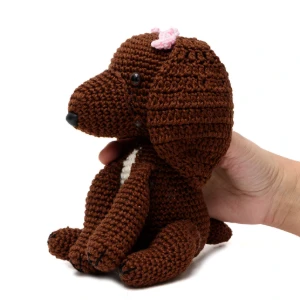 Cachorro Marrom Numquiditu em Amigurumi - Artesanato e Personalizados