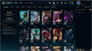 Conta LOL 1200+ skins Diamante 80% WR - League of Legends