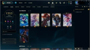 Conta LOL 1200+ skins Diamante 80% WR - League of Legends