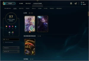 Conta Lol Level93/Unranked/27skin(lux elementalista)104champ - League of Legends