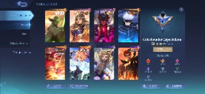 Mobile Legends Conta Full Emblema, 149 Skins