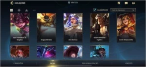 Conta Wild Rift 19 skins - League of Legends: Wild Rift LOL WR
