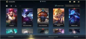Conta Wild Rift 19 skins - League of Legends: Wild Rift LOL WR