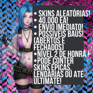 Contas Smurf / Unranked de League Of Legends LOL