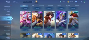Conta Mobile Legends com 567 skins