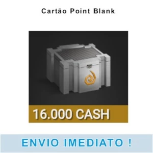 Cartão Point Blank - 16.000 Cash - Pronta Entrega PB