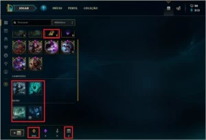 Conta de League of Legends - Muito conteúdo. LOL