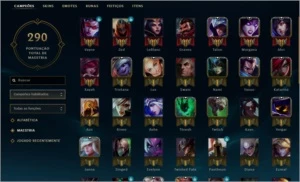 Conta de League of Legends - Muito conteúdo. LOL