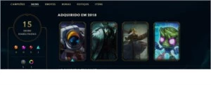 Conta de League of Legends - Muito conteúdo. LOL