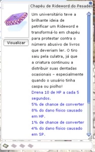 Ragnarok THOR - Chphapéu de rideword do Pesadelo - Ragnarok Online
