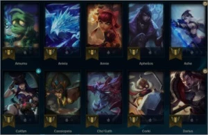 Conta lol Platina 1 br - League of Legends