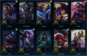 Conta lol Platina 1 br - League of Legends