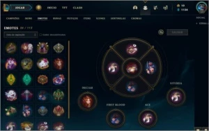 Conta LoL Ouro4 MMR alto, 123Campeões, 88 Skins - League of Legends