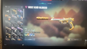 1100 R$ em skins/Pacote Ora/Vandal Gaia-Gatinho/Phantom Game - Valorant