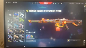 1100 R$ em skins/Pacote Ora/Vandal Gaia-Gatinho/Phantom Game - Valorant