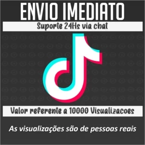 TikTok 10.000 Visualizações - Redes Sociais