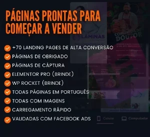 Paginas De Vendas Premium Prontas + Elementor Pro  - Outros