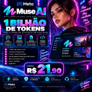 Muse AI - 1 a 30 BILHÕES de Tokens - Conta Individual - Assinaturas e Premium