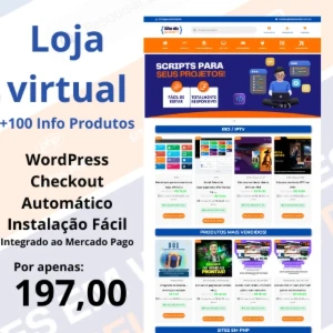 Loja Virtual Completa Com 100 Produtos Digitais Inclusos - Outros