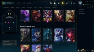 conta de lol 65 Champions  13 skins - League of Legends