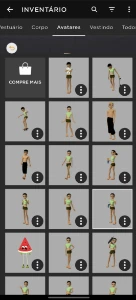 Conta IMVU feminina