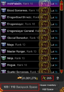 Conta Basica Lv80 - Awe Desbloqueado - 265 Acs + 6 HeroPoint - Adventure Quest World AQW