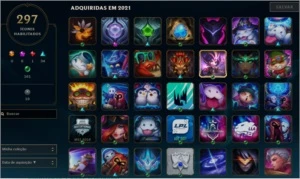 CONTA DE LOL D3 +600 SKINS, LVL +700, FALTANDO 25 EMOTES - League of Legends