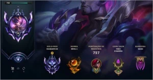 CONTA DE LOL D3 +600 SKINS, LVL +700, FALTANDO 25 EMOTES - League of Legends