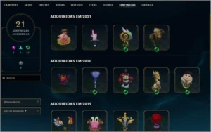 CONTA DE LOL D3 +600 SKINS, LVL +700, FALTANDO 25 EMOTES - League of Legends